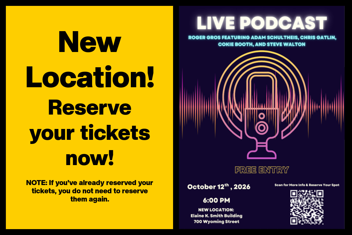 UPDATE: Podcast Viewing Event Venue Change