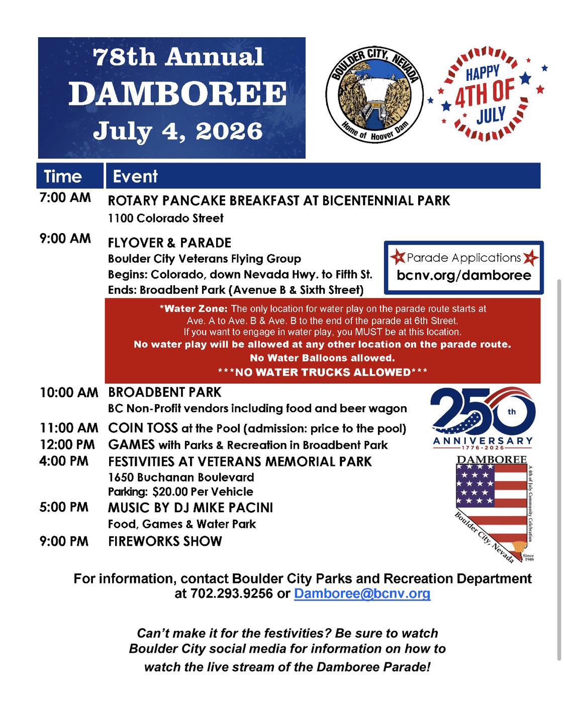 Damboree 2026 Boulder City Nevada